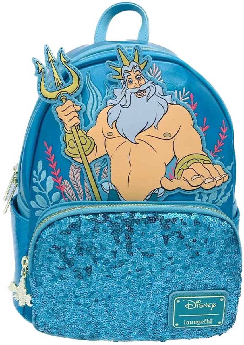 Disney Loungefly Backpack King Triton The Little Mermaid
