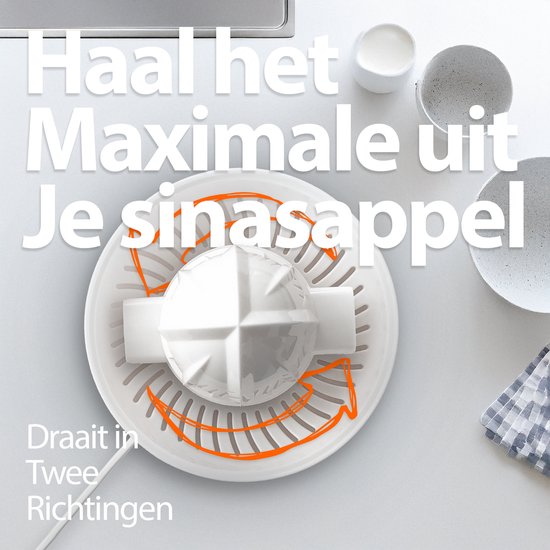 Phreeze Elektrische Citruspers met Kraan - Sinaasappelpers, Citroenpers & Limoenpers - Met Anti-Drup Schenktuit, Pulpfilter & Pulpreservoir - Twee Perskegels - Vaatwasserbestendig van Merkloos — afbeelding 4