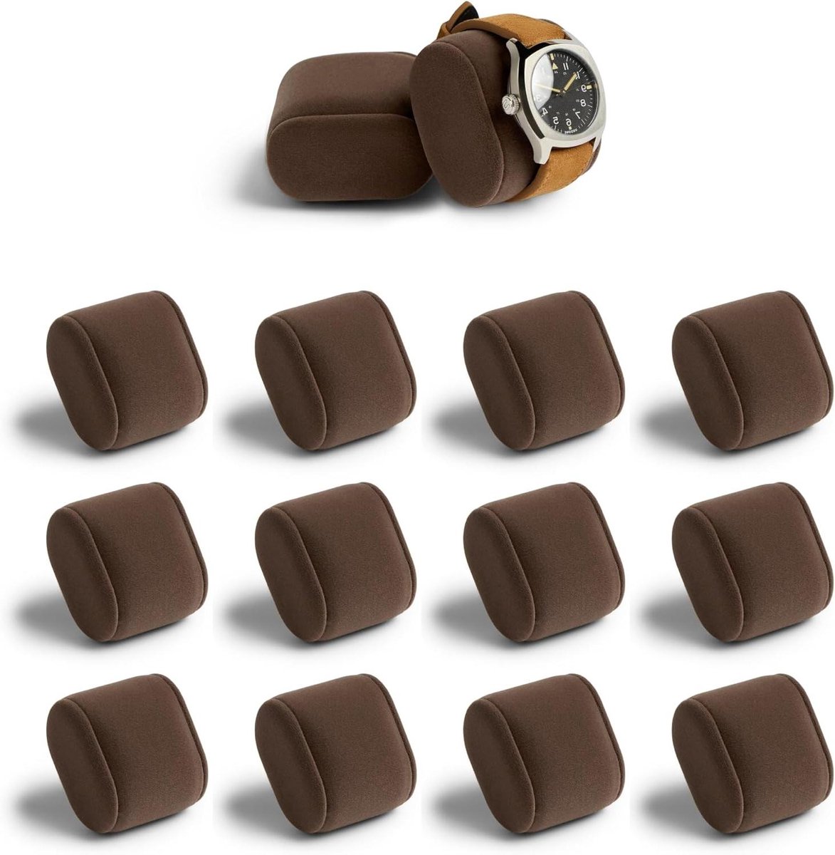 Horlogedoos Kussens - Extra Klein | 165 cm Omtrek | 50 mm-2" Breedte | Compatibel met Bayswater 6, 12 24 Slot Horloge Dozen | Pack van 12 Kussens