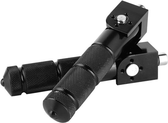 Motorfiets Voetsteunen, Snelweg Voetsteunen, Voetsteunen, Motorfiets Snelweg Pegs Zwart Stijlvol Metaal Motor Motor Frame Voetsteunen Pedalen
