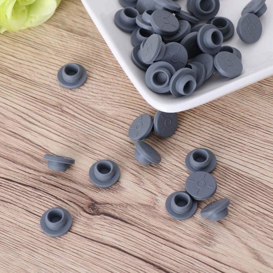 QUARKZMAN 10 stuks rubberen doppen 10,5 mm ID, vinyl ronde eindkappen