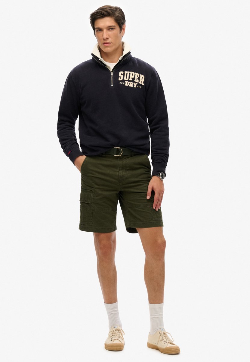Superdry Cargoshort van zwaar biologisch katoen Heren Korte broeken Olijf