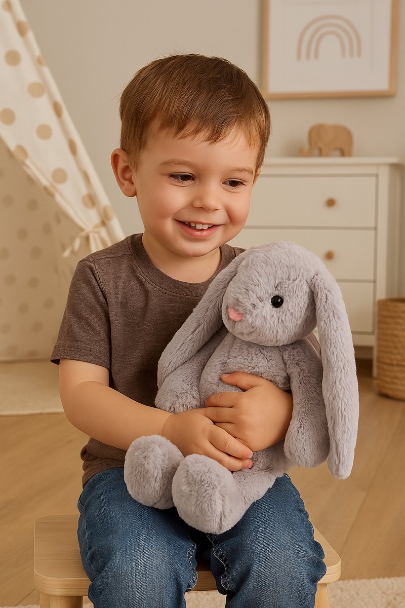 D-essentials Knuffelvriendjes - Verzwaringsknuffel - Verzwaarde knuffel 1.8 kg - Zware knuffel anxiety voor volwassenen en kind - Weighted stuffed animal - Sensorisch speelgoed - Plushie - Verzwaringskussen — afbeelding 3