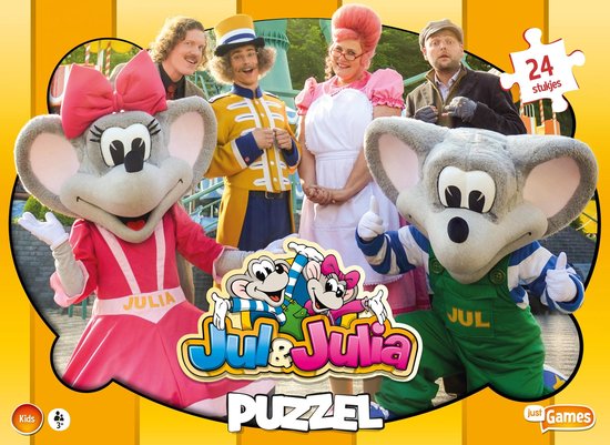Just Games Legpuzzel Jul & Julia Junior Karton 24 Stukjes