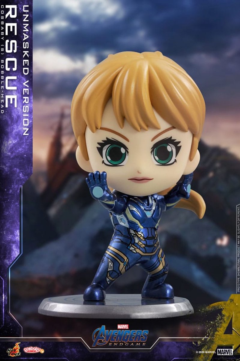 Hot Toys Avengers: Endgame Cosbaby (S) Mini Figure Rescue (Unmasked Version) 10 cm Mini-Figuur