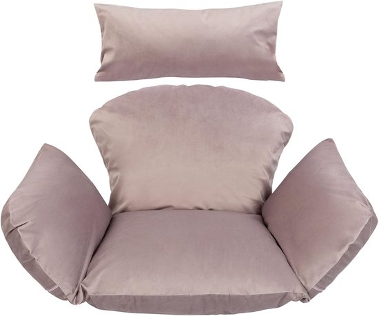 Kussen voor hangstoel, 60 cm, rond rotanstoelkussen, dik, antislip, gemakkelijk te reinigen, voor terras, tatami, zitting binnen en buiten, lichtgrijs Kussen voor hangstoel, 60 cm, rond rotanstoelkussen, dik, antislip, gemakkelijk te reinigen, voor terras, tatami, zitting binnen en buiten, lichtgrijs
