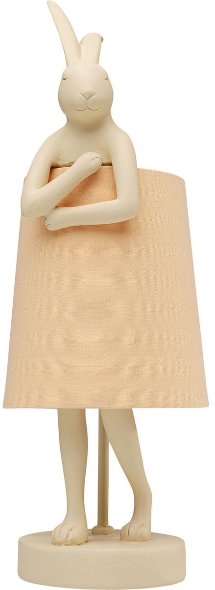Tafellamp Animal konijn 50cm beige en perzik Kare Design