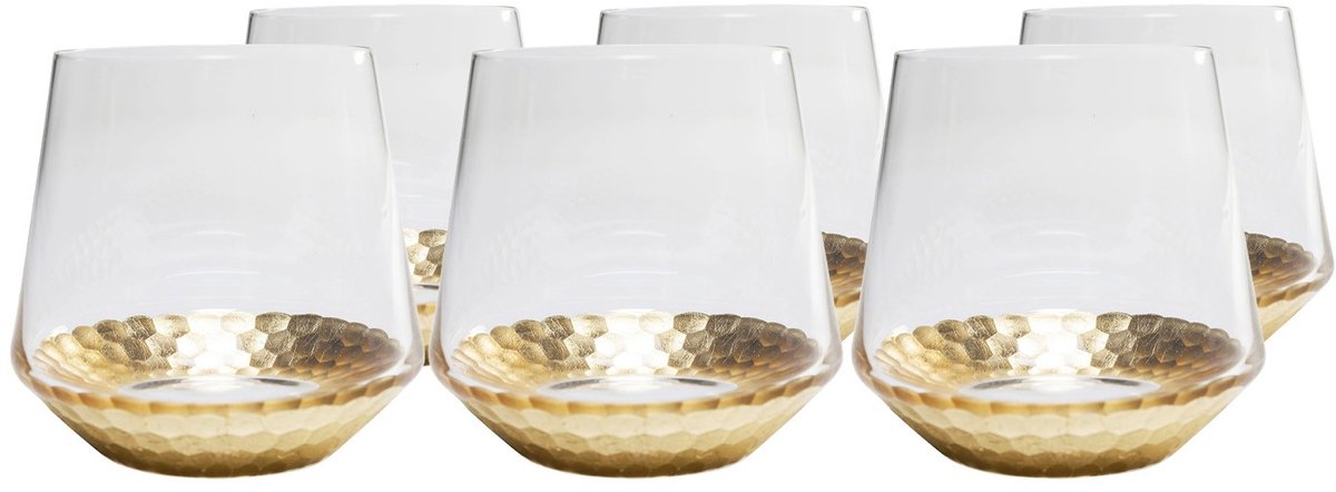 Waterglazen Gobi (6/set) Kare Design