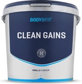 Body & Fit Clean Gains - Weight Gainer / Mass Gainer - 350 kcal per portie - Vanille - 4500 gram (50 Shakes)