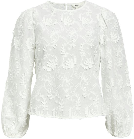 Object Objmya Re L/s Top 137 Chemisiers Femme - Wit - Taille 40