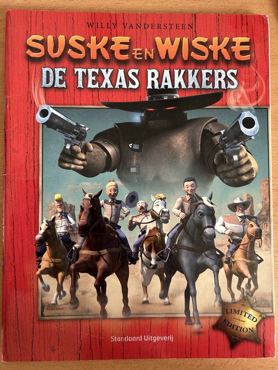 Suske en Wiske de Texas Rakkers stripboek ( Limited Edition )