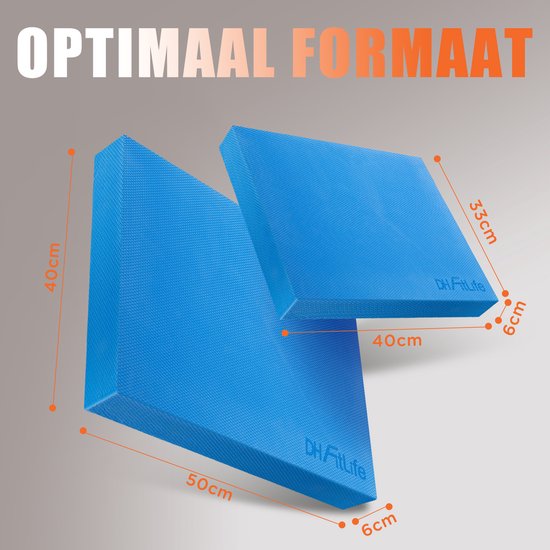 DH FitLife Premium Balanskussen – Ideaal voor Evenwichts- en Stabiliteitstraining, Yoga, Pilates, Core-training en Fysiotherapie (Zwart, XL