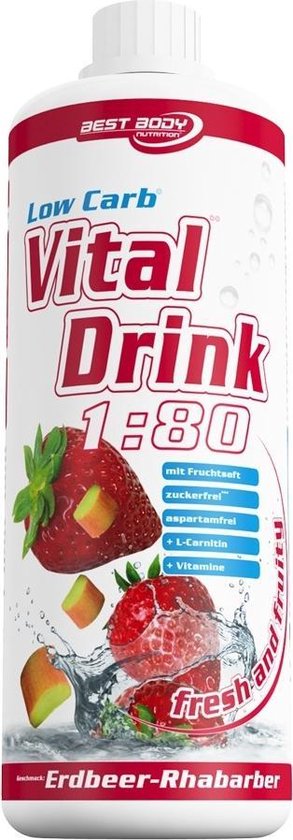 Best Body Nutrition Low Carb Vital Drink - 1000 ml - Multi Fruit