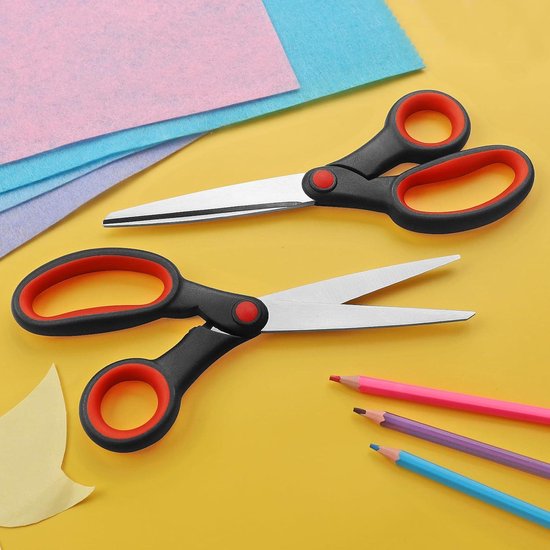 Schaar Scotch 20CM Precision Rood Blister | Kantoorartikel | 337003