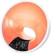 Wake up light met APP - digitale wekker slaapkamer - Lichtwekker - Natuurlijke geluiden - FM Radio - Zedar W600