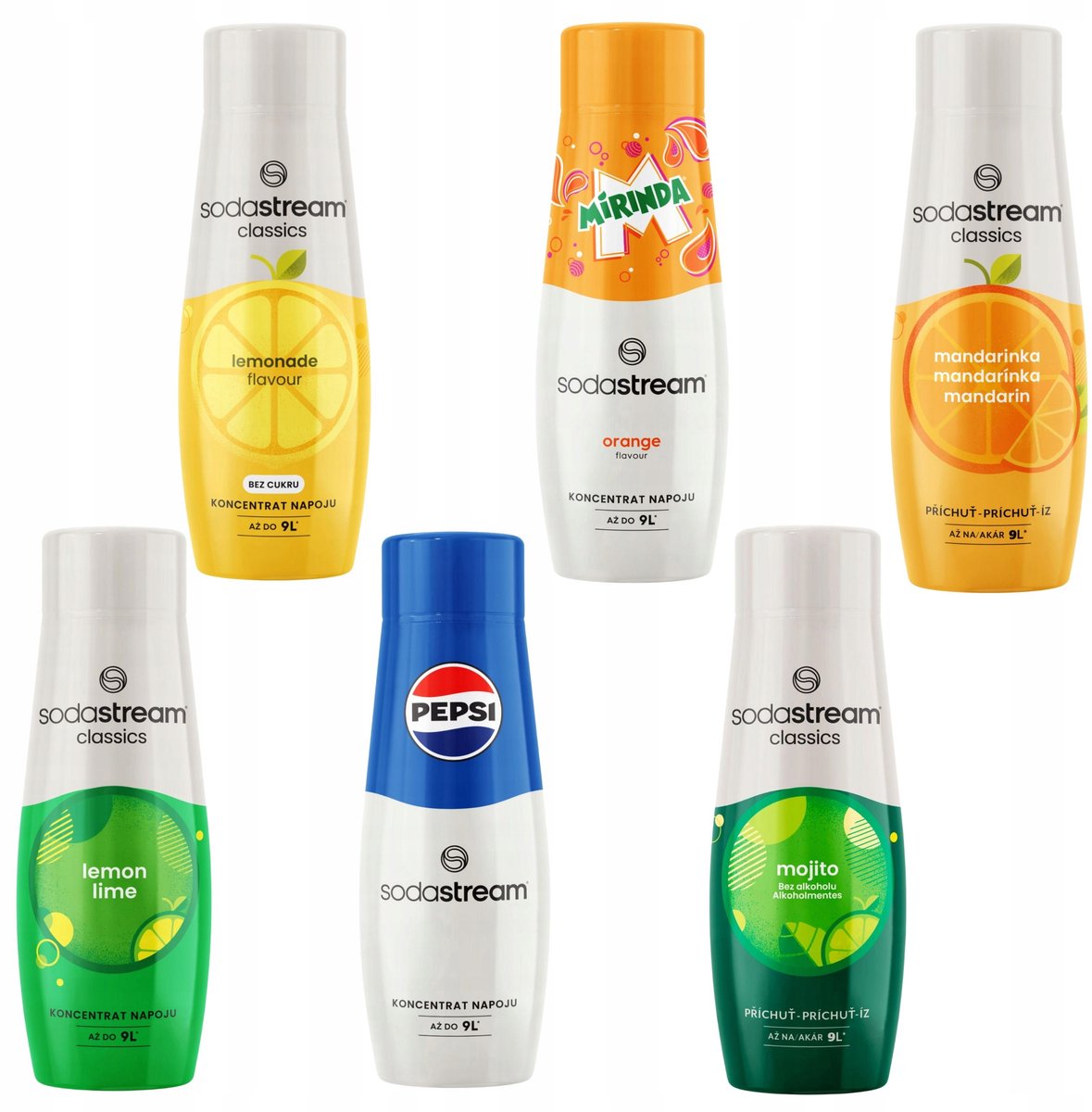 Soda Stream Serie - Concentraten - Pepsi - Mirinda - Mojito
