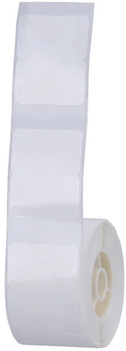 NIIMBOT T-Series Labels - 25x30 mm - Wit - 195 Stuks - Zelfklevende Stickers - Voor T02 / T20 / T25 Labelprinters
