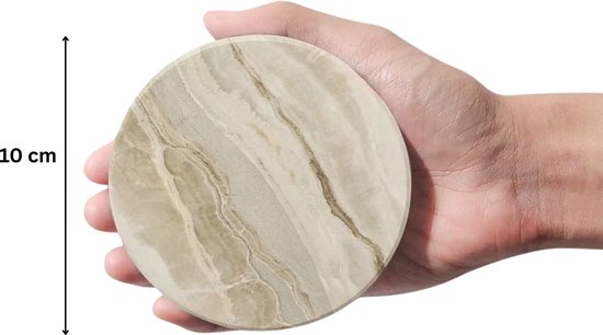 Joya Party® Set de 6 sous-verres aspect marbre avec support en métal | Ensemble de sous-verres en marbre avec base en liège | Coaster | Sous-verres pour verres | Dessous de verre pour Verres | Dessous de verre pour la table | Lot de 6