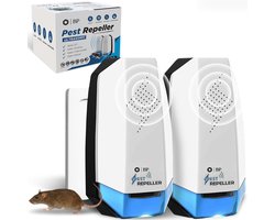 BP® Pest Repeller - 2 Pack - Muizenverjager - Ultrasonische Ongedierte Bestrijder - Ultrasone Verjager - Muizen Bestrijden - Insectenverjager - Ultrasone Verjagers - Geen Geluid - 100% Veilig