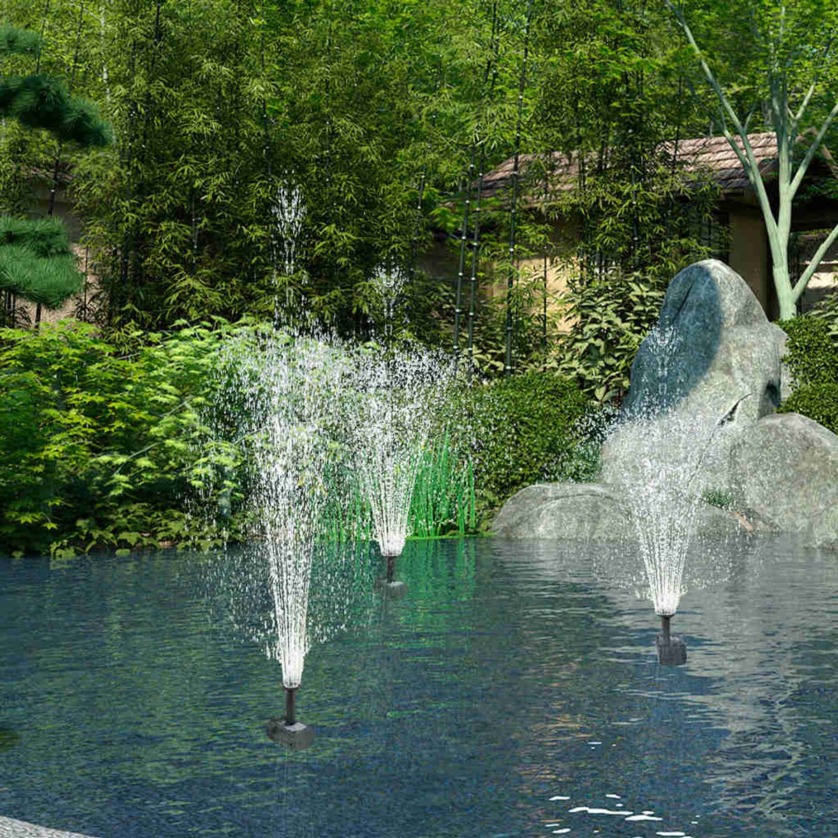 Plastic Sproeikop met Adapter Kleine Waterfontein voor Tuinvijver