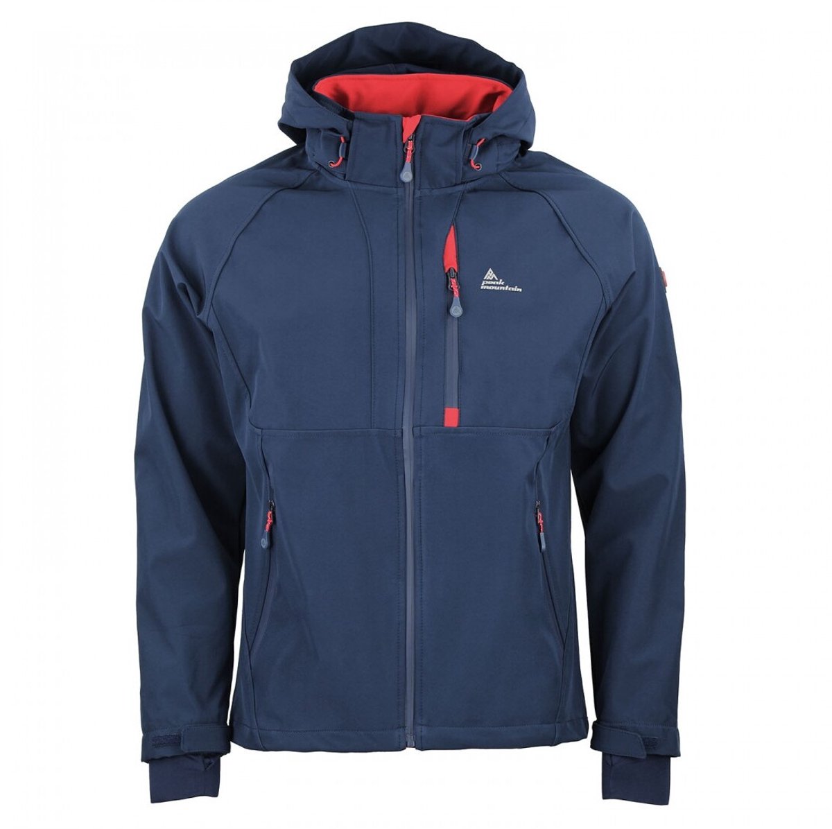 Softshell jack met mesh voering Peak Mountain Cluny Blauw