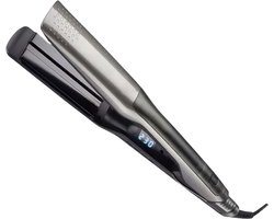 Purebeauty Stoom Stijltang 3.0 - zilver - Brede Platen - Professionele – stoomstijltangs
