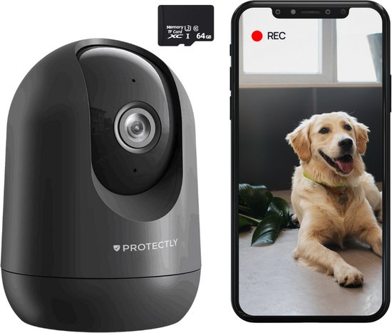 Protectly® Hondencamera met App