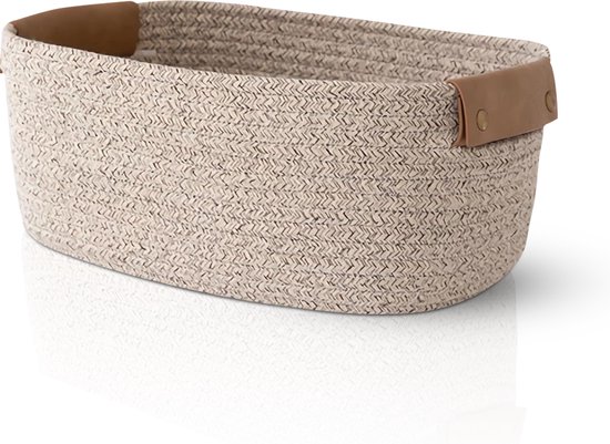 Peak-Paniers respectueux de l'environnement Paniers de rangement speelgoed - Katoen-panier de rangement chambre d'enfant-salle de bain-panier de rangement rond-