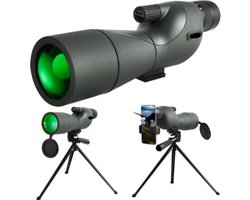 25-75x60 Spotting Scope – Monoculaire met FMC BAK4 Optiek & Zoom – Waterdicht met Statief – Voor Vogelobservatie, Outdoor Gebruik & Natuurkijken