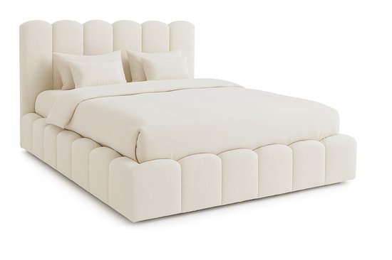 CozyInn - Cozy Boxspring – 180x200 cm – Boxspring Bed – Wit – Met Matras – Met Opbergruimte – Comfortabel & Praktisch