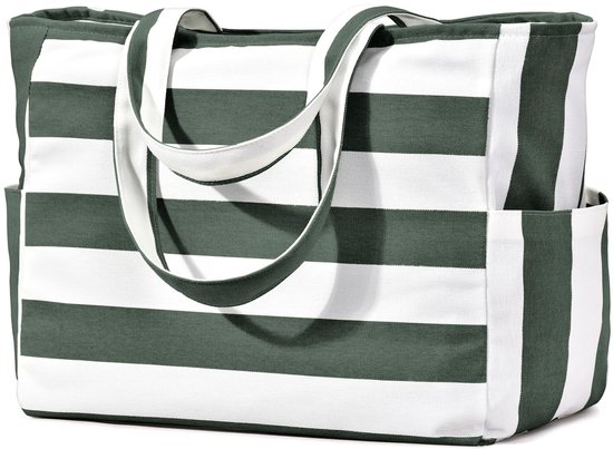 Inovra ® Gehaakte strandtas voor dames, tote bag, schoudertas voor dames voor de