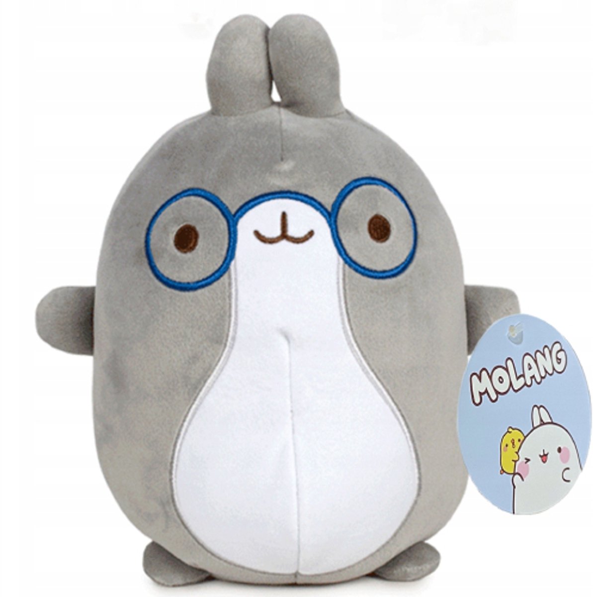 Pinco met Bril - Molang Pluche Knuffel 25 cm - Speelgoed Knuffels voor Kinderen Jongens Meisjes - Piu Piu, Pinco, Molang Plush Toy - Kuiken Kip Eend Konijn Haas Pasen Paasfeest Paas cadeau