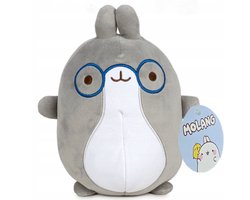 Pinco met Bril - Molang Pluche Knuffel 25 cm - Speelgoed Knuffels voor Kinderen Jongens Meisjes - Piu Piu, Pinco, Molang Plush Toy - Kuiken Kip Eend Konijn Haas Pasen Paasfeest Paas cadeau