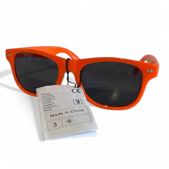 Oranje Zonnebril - Ik  Oranje - Koningsdag - Voetbal - Festivalbril