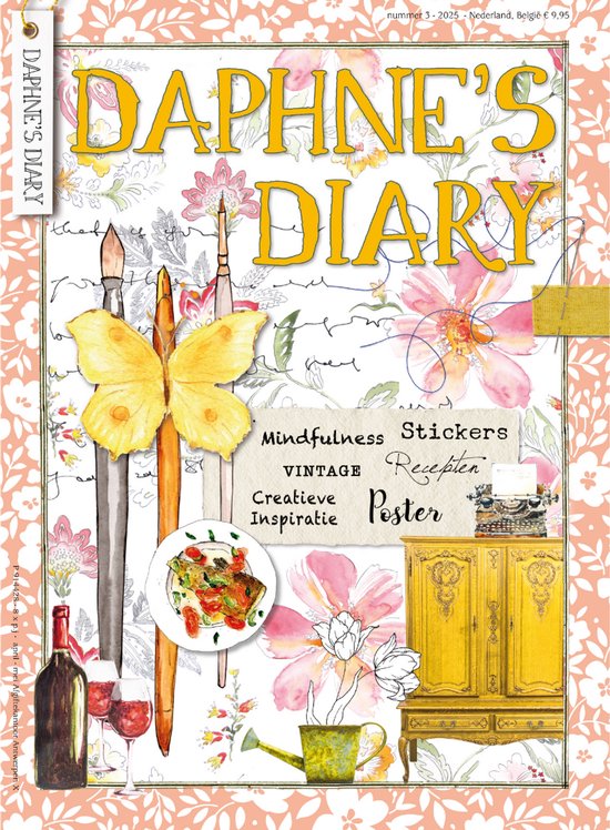 Foto: Daphne s diary magazine 3 2025 nederlands interactief tijdschrift voor mindfulness schilderen kunst koken reizen vol creatieve inspiratie