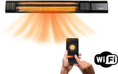 Heatix SMART Terrasverwarmer Elektrisch - Heater Terrasverwarmer - Infrarood - Hangend - 2500W - App - 9 standen