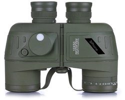 DrPhone WildScope - 10x50 Digitale Verrekijker – Binocular - BAK4 Prisma & FMC Coating – Waterdicht - Mistvrij – Schokbestendig - Ingebouwde Verlicht Kompas & Afstandsmeter – Leger Groen