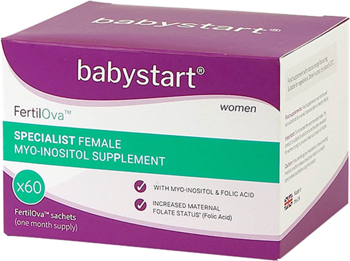 Goedkoopste FertilOva™ - ovulatie supplement - 60 zakjes - Babystart