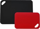 Set van twee flexibele snijmatten, Rood / Zwart - Moha