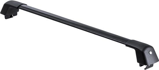 Barre transversale de toit universelle, max. 122,8 cm (48,4 po) Barre transversale de toit en aluminium, compatible avec les rails latéraux rainurés sans espace, capacité de charge de 100 kg