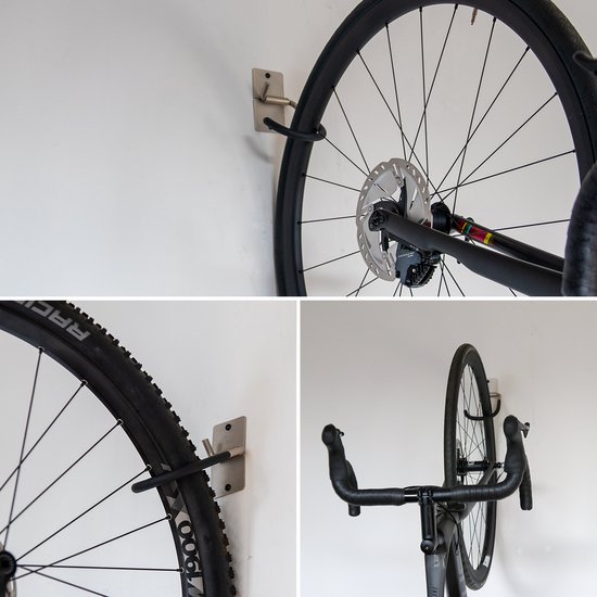 BBB Cycling ParkingHook Fiets Ophangbeugel - Plafond & Muur - Verstelbaar Fiets Ophangsysteem - Minimalistische en Ruimtebesparende Fietshaak - Zwart - BTL-26 van BBB Cycling — afbeelding 2
