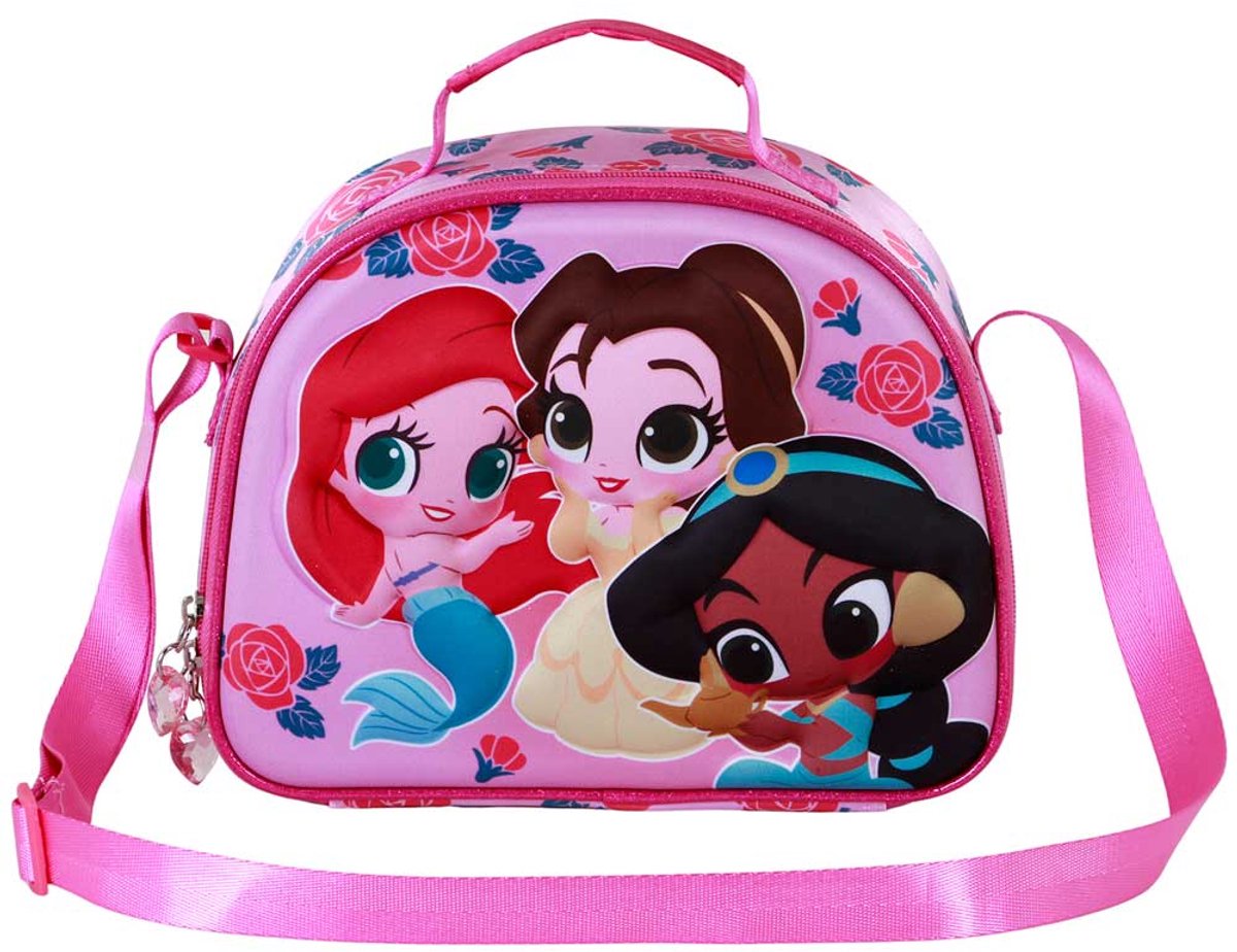 Karactermania - Disney - Bloemen Prinses-3D - Thermische Lunchtas - Lunchbox - Broodtrommel - Roze