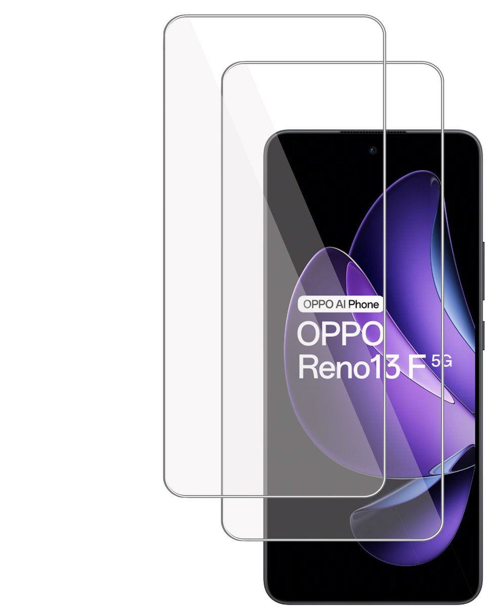 2x TechNow Screenprotector geschikt voor OPPO Reno 13 F / FS – Gehard Glas - Proteqt+