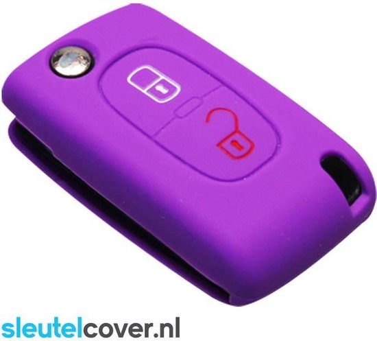 Autosleutel Hoesje voor Peugeot 2008 2024 2025, Autosleutel Behuizing Sleutelhoes Autosleutel Houder Sleutel Cover met Sleutelhanger Sleutelbehuizing