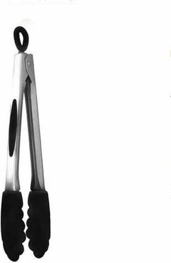 Siliconen tang zwart, 26cm - Mastrad