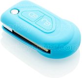 Couvre-clé Citroën - Bleu clair / Couvre-clé en silicone / Coque de protection pour clé de voiture
