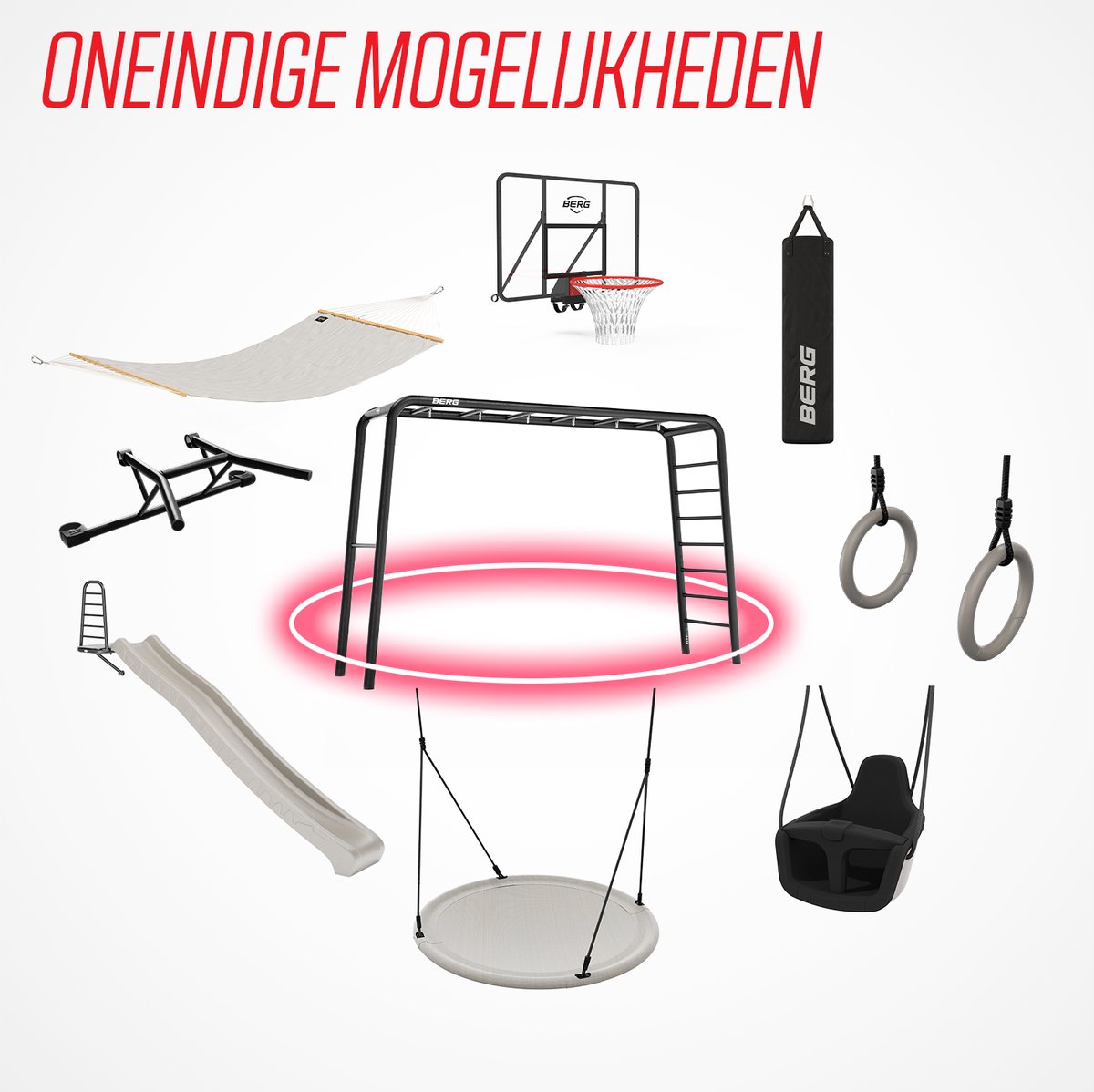 BERG PlayBase Glijbaan - Geschikt voor BERG Playbase - Inclusief Platform - Grijs — afbeelding 7