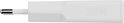 Witte Xtorm 25W oplader met twee platte pinnen en een USB-C poort.