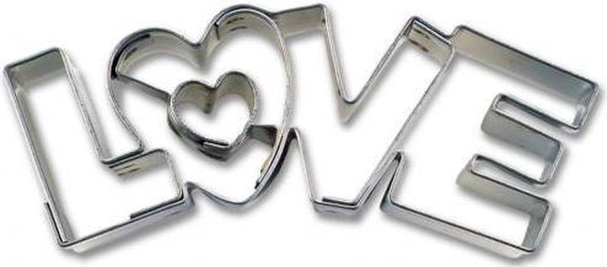 Uitsteker RVS - LOVE - 7.5 cm - St�dter