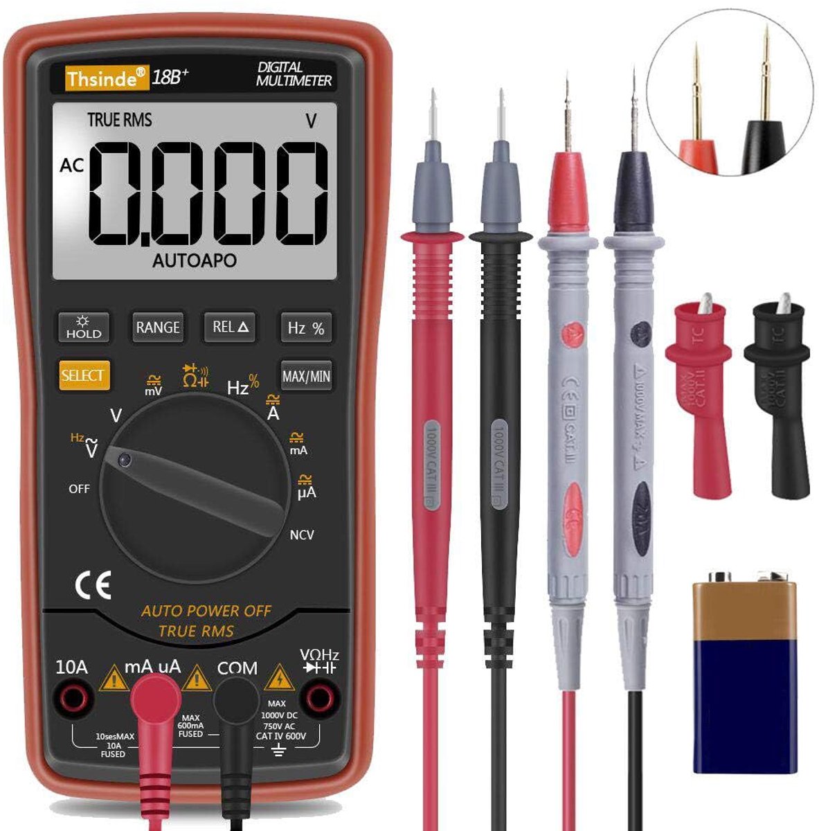Digitale Multimeter - Automatische Bereikkeuze en Verlichte Teller